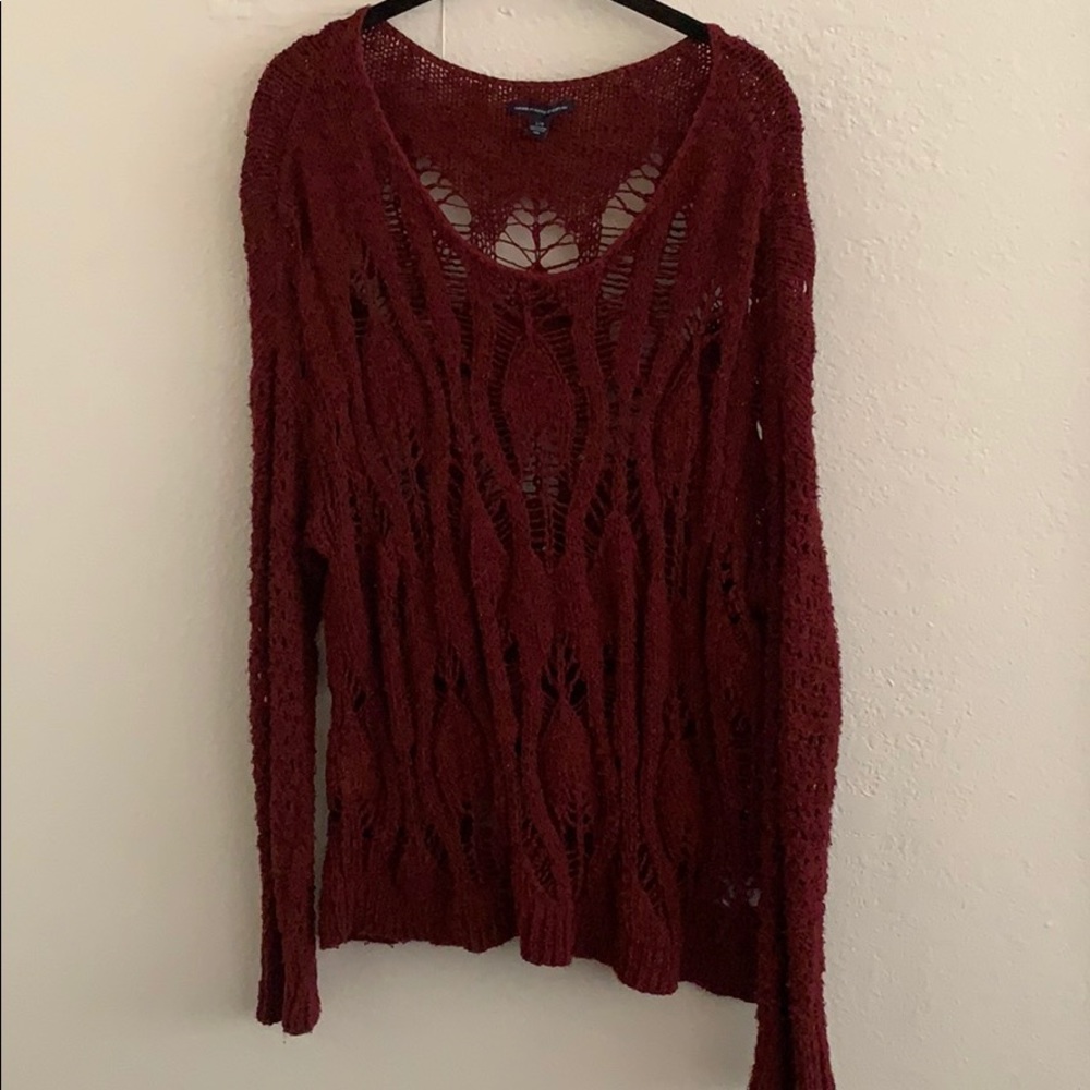 AEO Burgundy Sweater